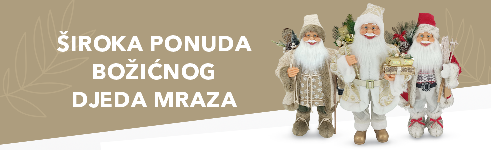 Široka ponuda božićnog Djeda Mraza