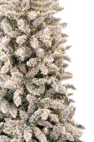 Umjetno božićno drvce Uska Bijela Smreka LED
