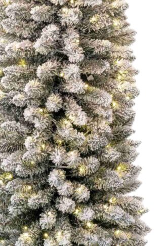 Umjetno božićno drvce Vitka Bijela Smreka LED