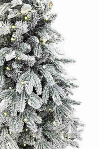 Umjetno božićno drvce 3D Arktička Smreka u saksiji LED